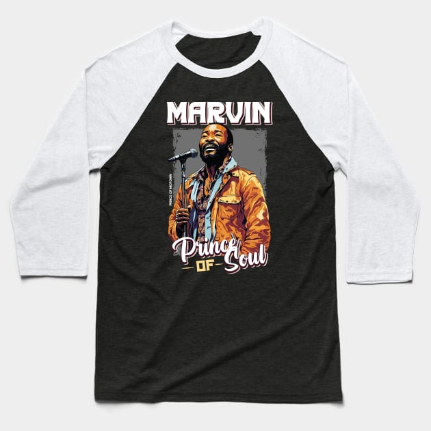 Marvin Gaye | Dark Baseball T-Shirt by Franstyas